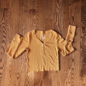 Thermal Waffle Knit Top